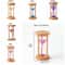 Wooden Hourglass Timer Stable Desktop Decor DeformationFree Round Timer With Minutes Hourglass Cloc 5