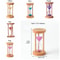 Wooden Hourglass Timer Stable Desktop Decor DeformationFree Round Timer With Minutes Hourglass Cloc 5