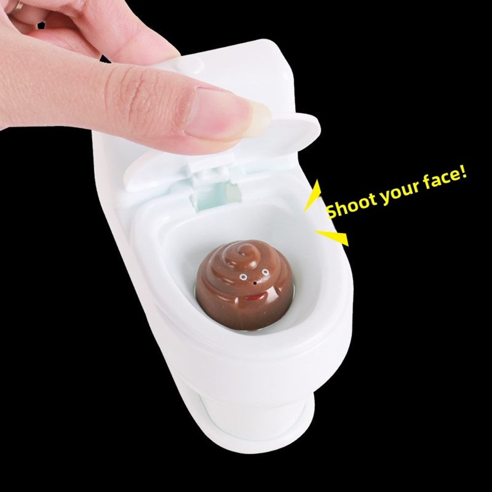 Funny Toilet Water Gun Simulation, Summer PVC Prank Tool, Creative Decompression Gift Idea