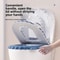 Universal Waterproof Non-Slip Toilet Seat Cushion - Washable Foam Silicone Material, Perfect for Bathroom Comfort