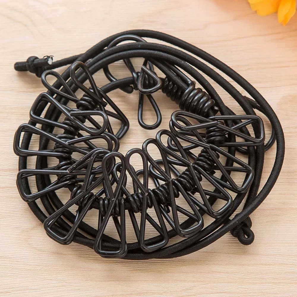 Vibrant Elastic Clips for Camping, RV, Beach, Travel & Dormitory – Lightweight & Portable