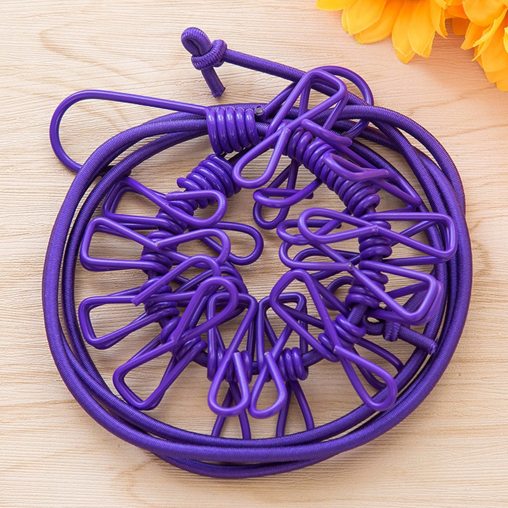 Vibrant Elastic Clips for Camping, RV, Beach, Travel & Dormitory – Lightweight & Portable