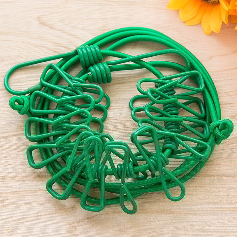 Vibrant Elastic Clips for Camping, RV, Beach, Travel & Dormitory – Lightweight & Portable