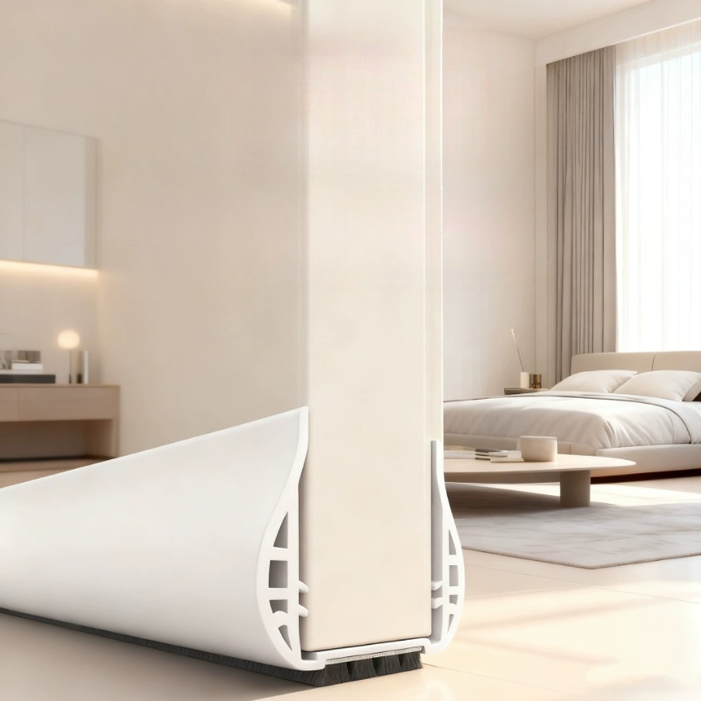 Home Door Gap Sealer, PVC Wool Door Bottom Strip, Mute Noise Reduction, Draft Stopper