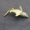 Nautical Decor Statues, Vintage Solid Brass Whale Figurine, Gift Child Ornament
