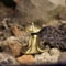 Mini Desktop Ornament Vintage Brass Fisherman On Bridge For Home Office Decoration 2