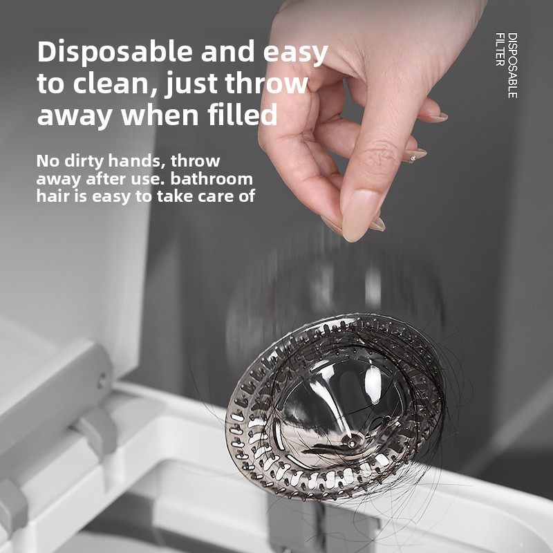 Hair Filter Silicone Iceberg, Disposable Anti-Clogging Floor Drain, Bathroom Sink Hair Catcher