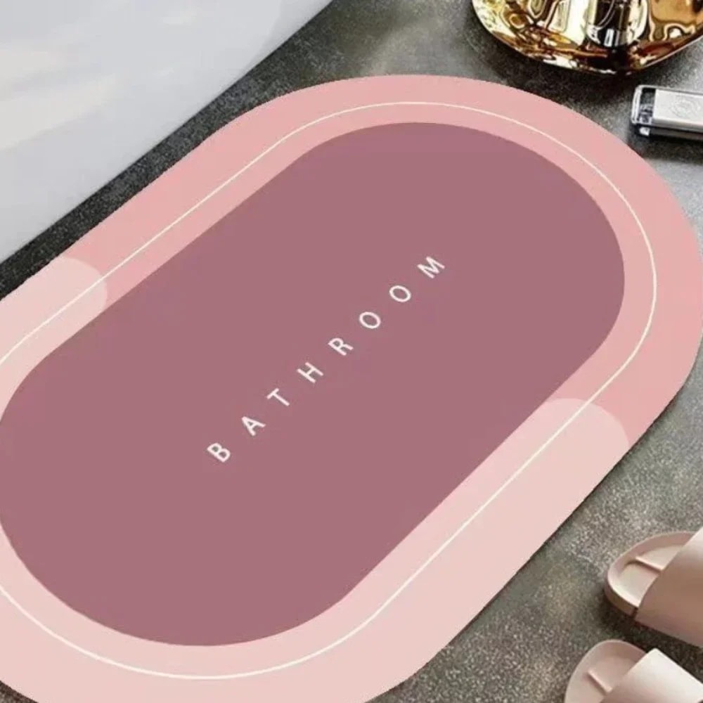 Coral Velvet Bath Mat, Soft Absorbent for Bathroom Entrance, Dry Bathroom Bath Mat Velvet