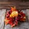 Autumn Floral Wreath, Maple Pumpkin, Thanksgiving Day Berry Harvest Decoration