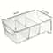 Food Storage Containers for Fridge, Transparent Plastic Bins with Dividers