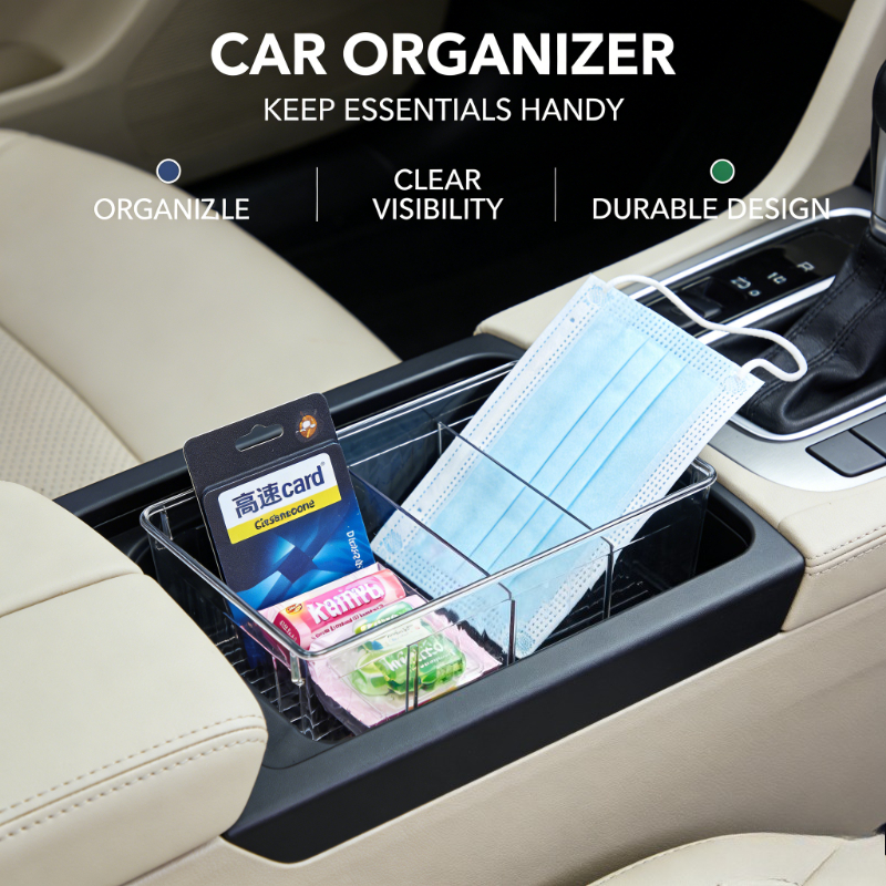 Food Storage Containers for Fridge, Transparent Plastic Bins with Dividers