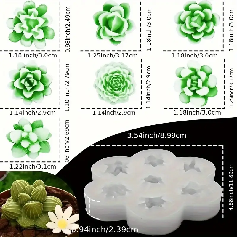 Silicone Mold for Flower Fragrance Styles DIY Candle Making & Home Decor Tool