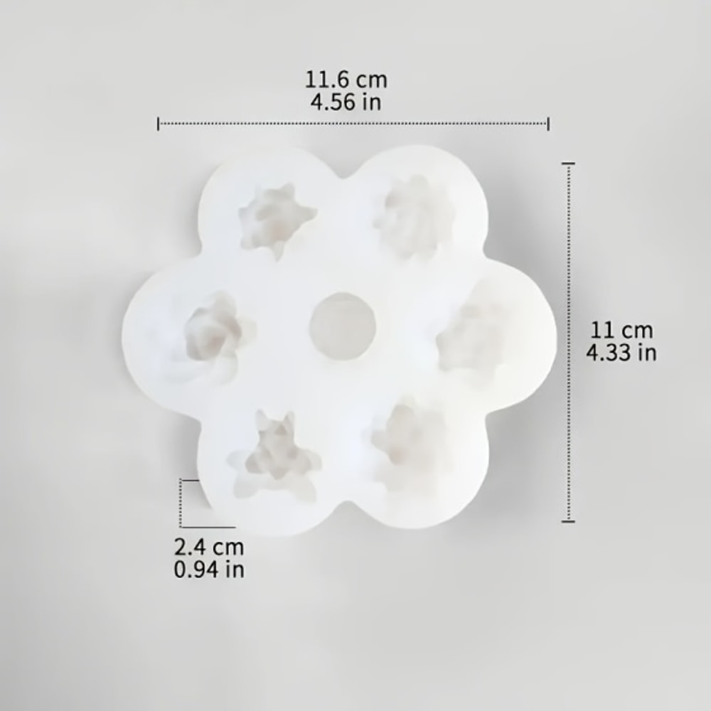 Silicone Mold for Flower Fragrance Styles DIY Candle Making & Home Decor Tool