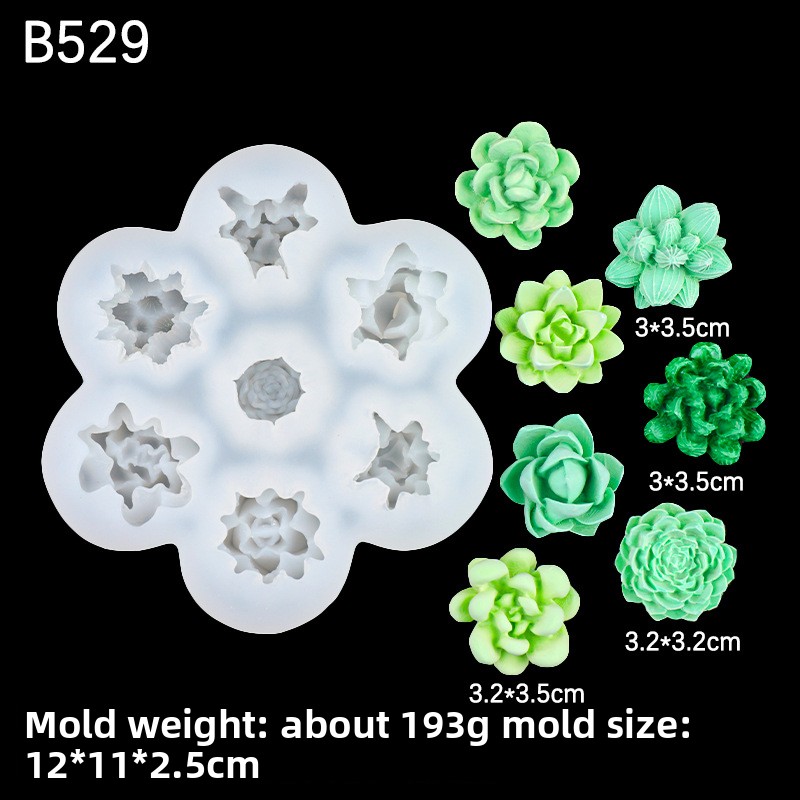 Silicone Mold for Flower Fragrance Styles DIY Candle Making & Home Decor Tool