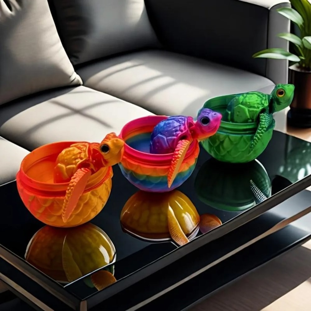 Home Decor Ornament Collection, Turtle Ornament for Holiday Decorations