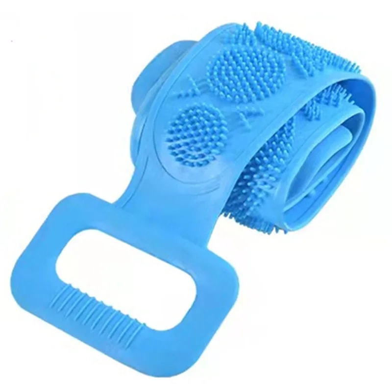 Comfortable Grip Body Scrubber Tool for Home Shower, Deep Back Exfoliation Cleansing