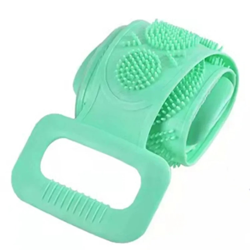 Comfortable Grip Body Scrubber Tool for Home Shower, Deep Back Exfoliation Cleansing