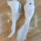 Vintage White Peace Dove Figurines, Simulation Bird for Home Table, Garden Decor Gift
