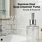 Soap Dispenser Pump Head Replacement, Stainless Steel, Shampoo Dispenser for Bathroom and Kitchen