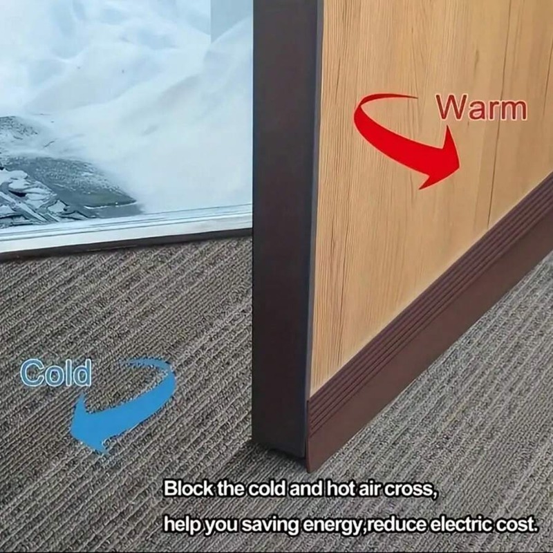 Sealing Strip for Wooden Doors, Sliding Windows, Glass Doors – Self Adhesive and Windproof