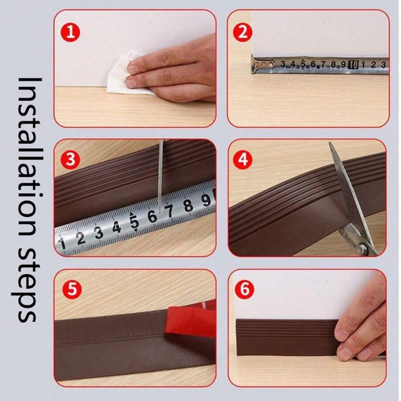 Sealing Strip for Wooden Doors, Sliding Windows, Glass Doors – Self Adhesive and Windproof