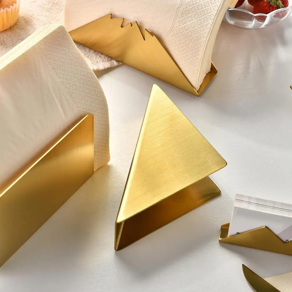 Tissue and Card Holder, Stainless Steel Multi Tissue Holder, Storage Stand for Dining