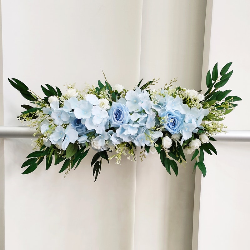 Wedding Artificial Flower Row, Silk Flower Row Wedding Arch, Table Centerpiece Floral Wall