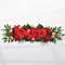 Wedding Artificial Flower Row, Silk Flower Row Wedding Arch, Table Centerpiece Floral Wall