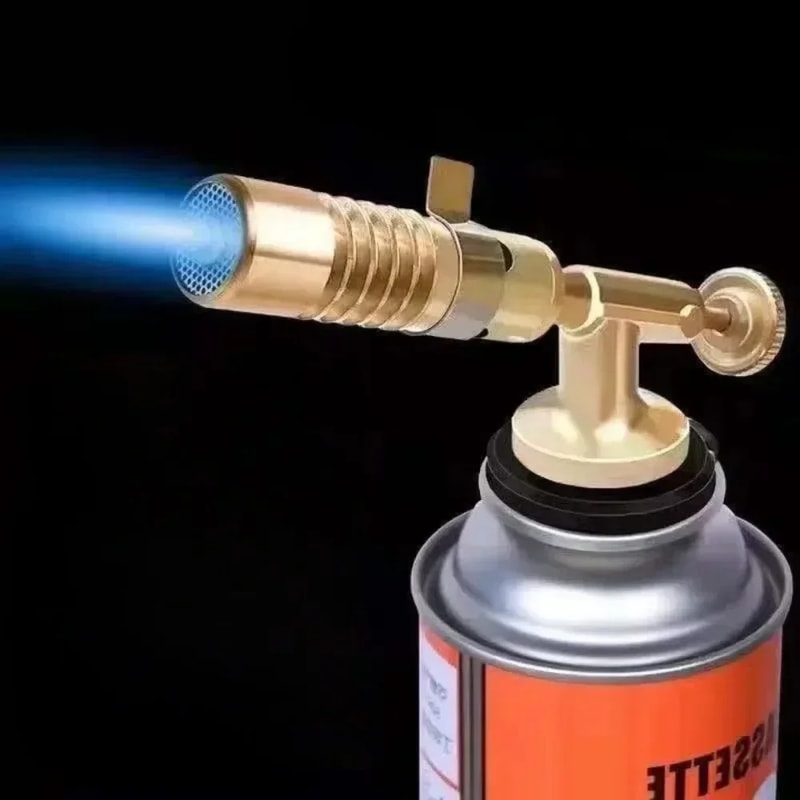 Portable Butane Welding Torch, High Temperature Gas Burner for Camping, BBQ & Outdoor Use