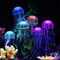 Soft Silicone Fluorescent Jellyfish Fish Tank Ornament, Artificial Aquarium Decoration for Living Room Landscaping