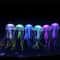 Soft Silicone Fluorescent Jellyfish Fish Tank Ornament, Artificial Aquarium Decoration for Living Room Landscaping