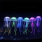 Soft Silicone Fluorescent Jellyfish Fish Tank Ornament, Artificial Aquarium Decoration for Living Room Landscaping