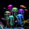 Soft Silicone Fluorescent Jellyfish Fish Tank Ornament, Artificial Aquarium Decoration for Living Room Landscaping