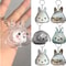 Pet Themed Souvenir Keychain, Rabbit Storage Charm, Backpack Decoration