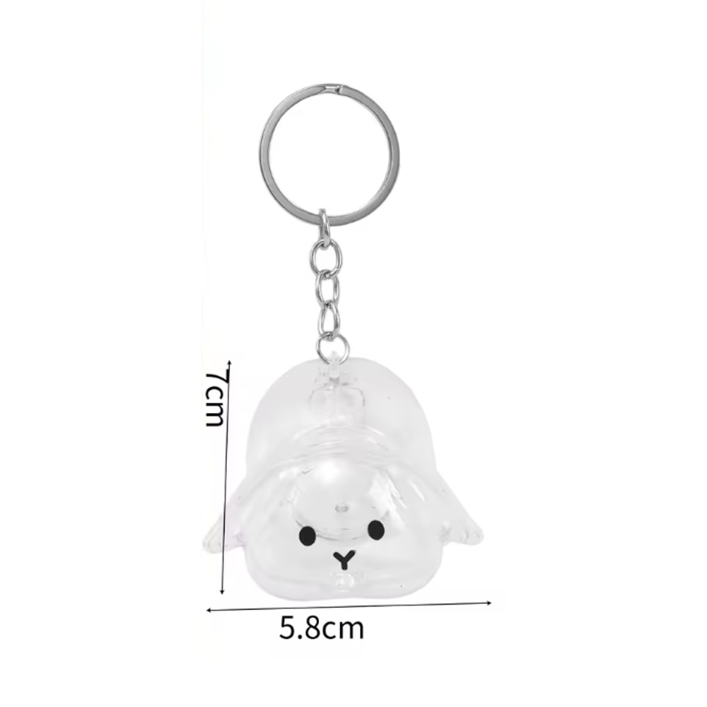 Pet Themed Souvenir Keychain, Rabbit Storage Charm, Backpack Decoration