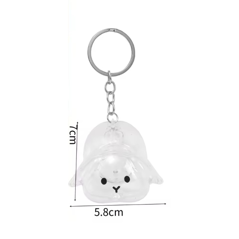 Pet Themed Souvenir Keychain, Rabbit Storage Charm, Backpack Decoration