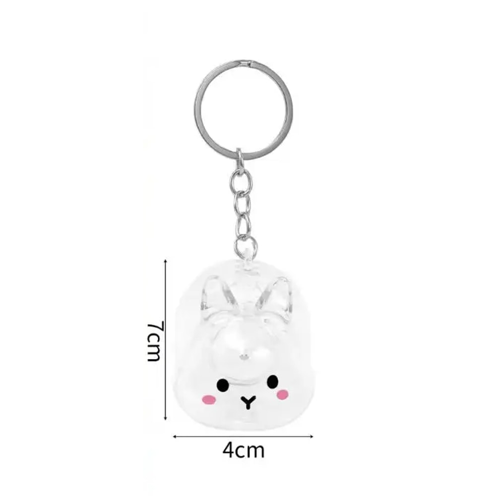 Pet Themed Souvenir Keychain, Rabbit Storage Charm, Backpack Decoration