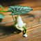 Mini Garden Ornament Simulated Frog Leaf Decor for Pool, Courtyard, Home Balcony Accent
