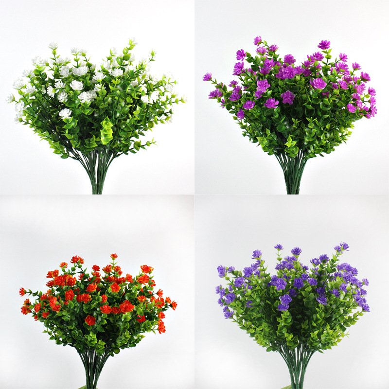 Hanging Artificial Eucalyptus Money Grass Milan Faux Greenery Plant Wall Decor for Living Room Home Decoration