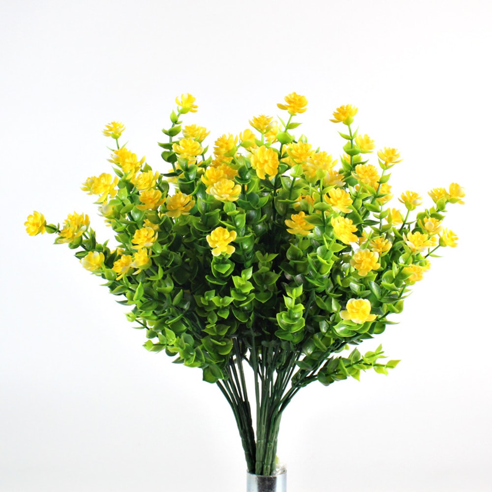 Hanging Artificial Eucalyptus Money Grass Milan Faux Greenery Plant Wall Decor for Living Room Home Decoration