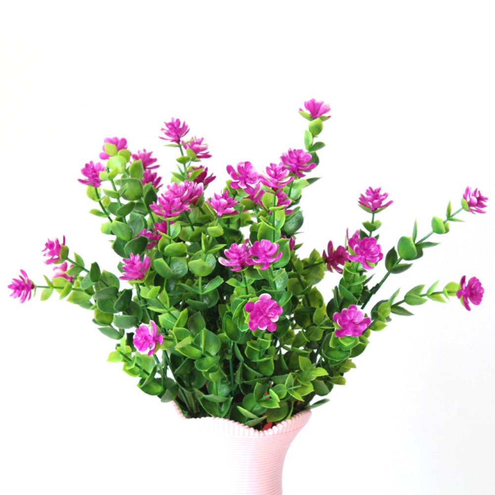 Hanging Artificial Eucalyptus Money Grass Milan Faux Greenery Plant Wall Decor for Living Room Home Decoration