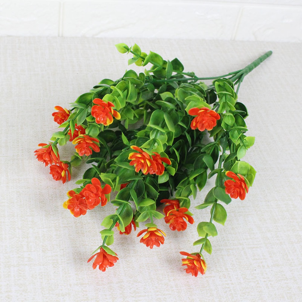 Hanging Artificial Eucalyptus Money Grass Milan Faux Greenery Plant Wall Decor for Living Room Home Decoration