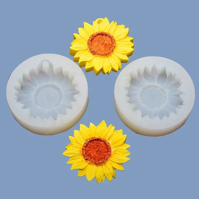 Sunflower Silicone Mould Resin for Candle Soap Aromatherapy Chocolate Craft Making