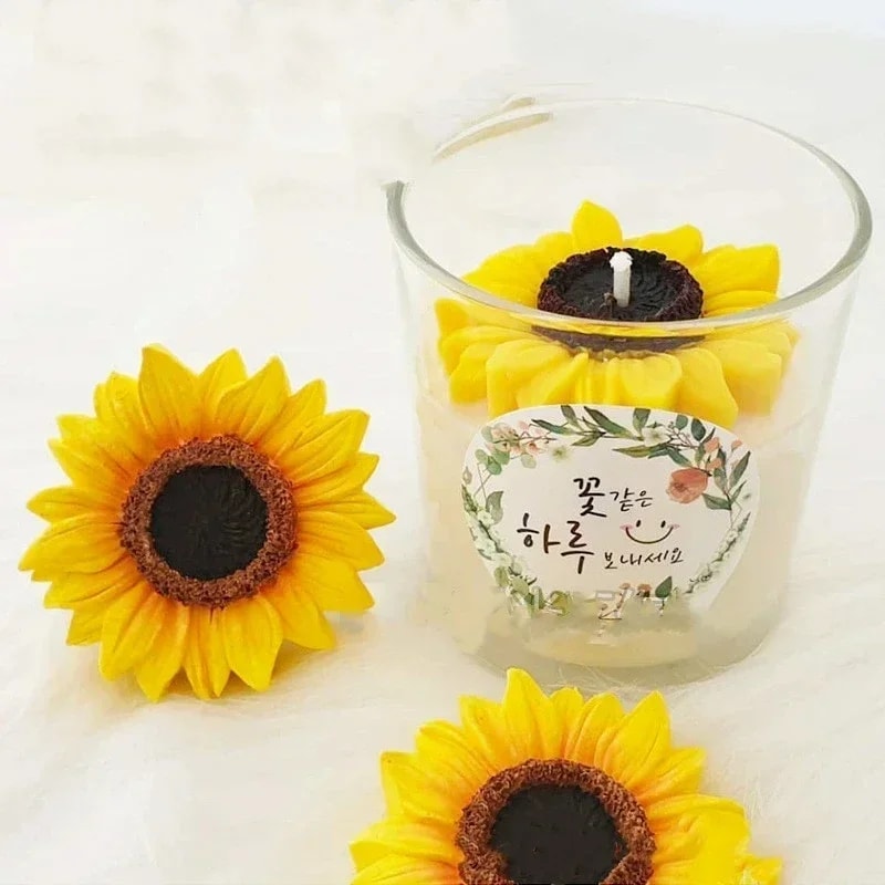 Sunflower Silicone Mould Resin for Candle Soap Aromatherapy Chocolate Craft Making