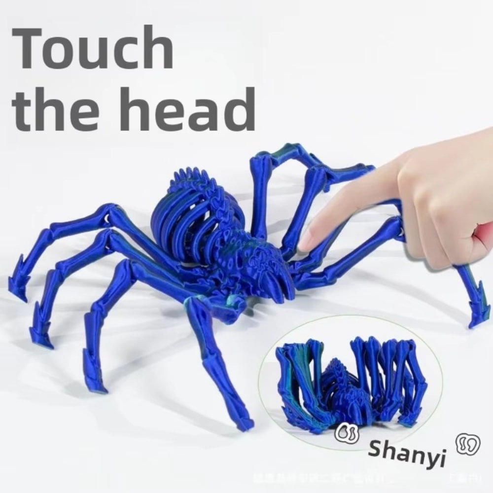 Stretchable Large Spider, Movable Joints for Scary Party Decorations and Home Decor Gift