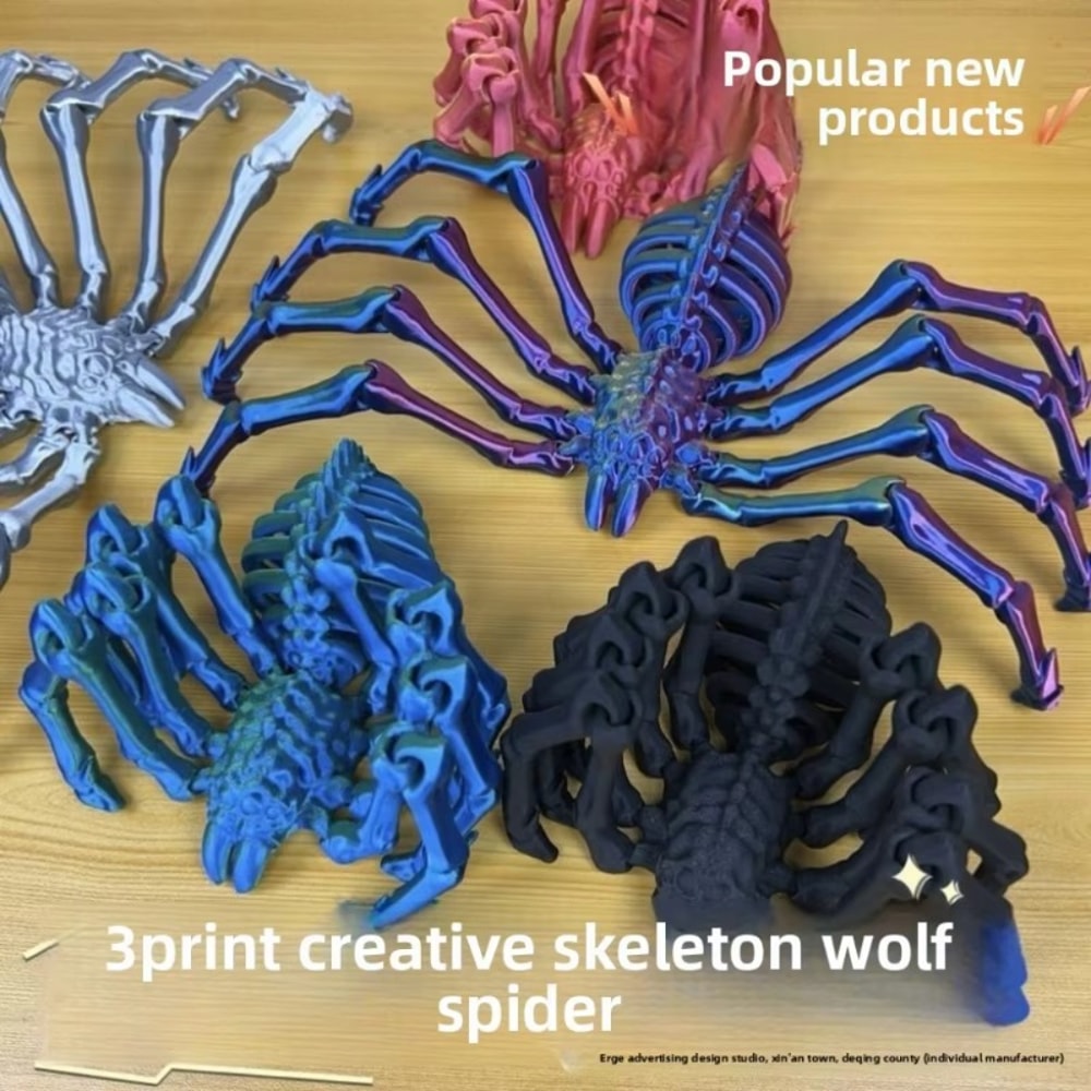 Stretchable Large Spider, Movable Joints for Scary Party Decorations and Home Decor Gift