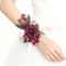 Bridal Wedding Home Decor, Elegant Artificial Silk Flower Wrist Corsage for Engagement Party