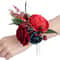 Bridal Wedding Home Decor, Elegant Artificial Silk Flower Wrist Corsage for Engagement Party