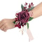 Bridal Wedding Home Decor, Elegant Artificial Silk Flower Wrist Corsage for Engagement Party
