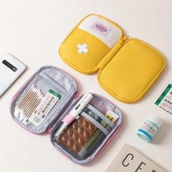 emergency essentials: organized medical storage for hiking, camping, car, office